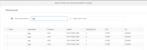 SAP Fiori - Auswahl des gefilterten Eintrages