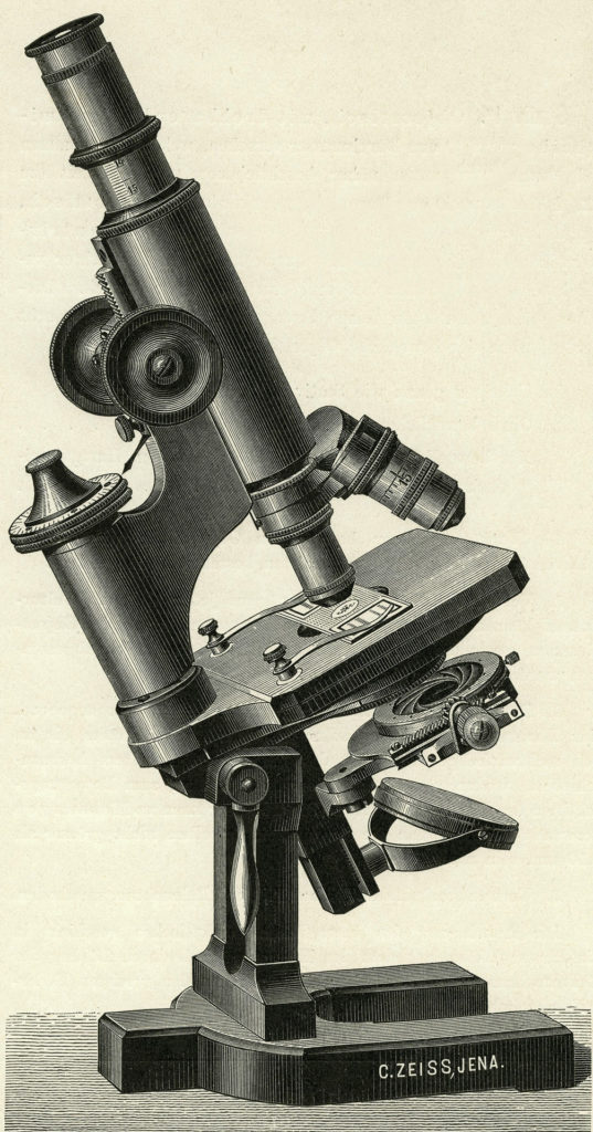 Compound microscope from Carl Zeiss, 1891