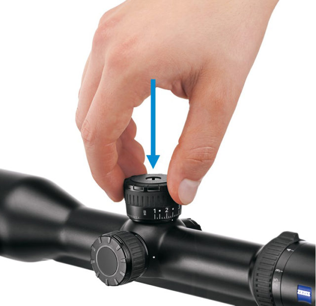 Reticle adjustment ZEISS Hunting
